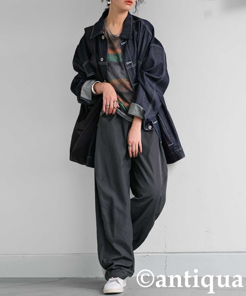 antiqua（アンティカ）の「タックパンツ（その他パンツ・レディース・カーキ/ブラック/グレー・R/P）」の14枚目の写真
