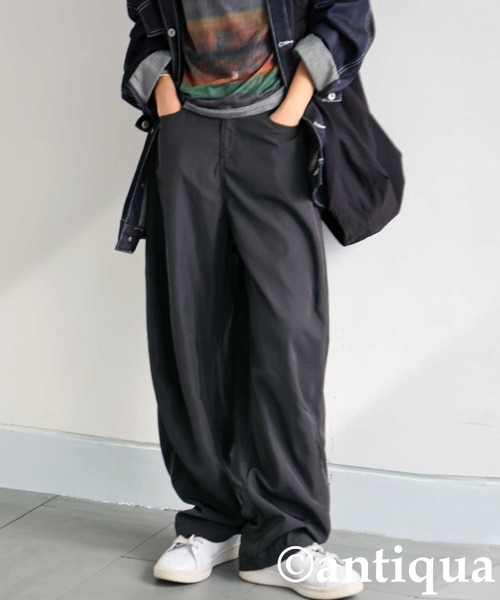 antiqua（アンティカ）の「タックパンツ（その他パンツ・レディース・カーキ/ブラック/グレー・R/P）」の15枚目の写真