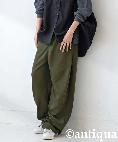 antiqua（アンティカ）の「タックパンツ（その他パンツ・レディース・カーキ/ブラック/グレー・R/P）」の18枚目の写真