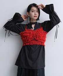 HARE | 【WEB/一部店舗限定】2Pチュールビスチェ＊2WAYシャツ(HARE)(シャツ/ブラウス)