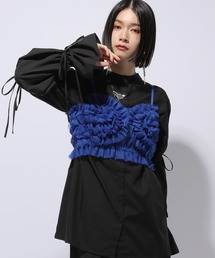 HARE | 【WEB/一部店舗限定】2Pチュールビスチェ*2WAYシャツ(HARE)(シャツ/ブラウス)