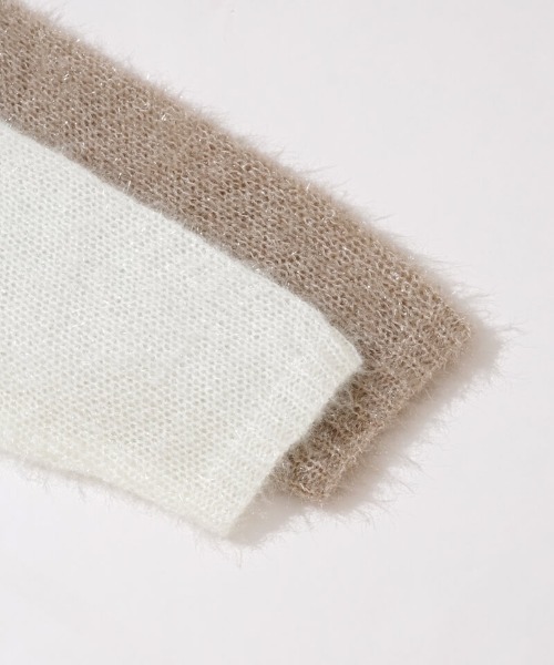 flower（フラワー）の「プレシャスルーズニット（ニット/セーター・レディース・ベージュ/ホワイト・FREE）」の21枚目の写真