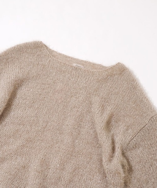 flower（フラワー）の「プレシャスルーズニット（ニット/セーター・レディース・ベージュ/ホワイト・FREE）」の12枚目の写真