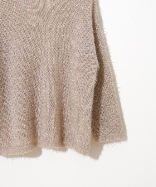 flower（フラワー）の「プレシャスルーズニット（ニット/セーター・レディース・ベージュ/ホワイト・FREE）」の13枚目の写真