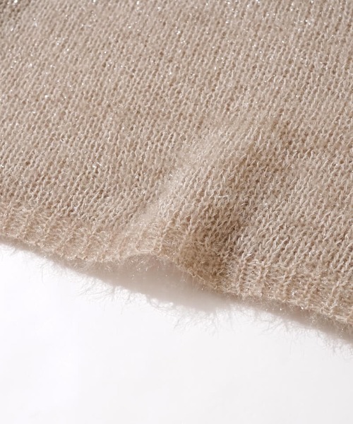 flower（フラワー）の「プレシャスルーズニット（ニット/セーター・レディース・ベージュ/ホワイト・FREE）」の14枚目の写真