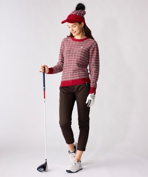 【FILA GOLF/フィラゴルフ】レディース蓄熱ボンディングパンツ ジョガーパンツ ゴルフ（その他パンツ）｜FILA GOLF（フィラゴルフ ）
