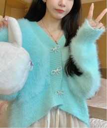 COMON＋（コモンプラス）の「バレエコアシャギーモヘア調クロップド丈カーディガン（カーディガン/ボレロ）」