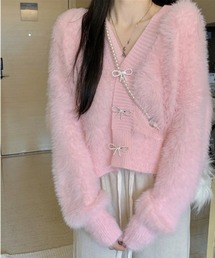 COMON＋（コモンプラス）の「バレエコアシャギーモヘア調クロップド丈カーディガン（カーディガン/ボレロ）」