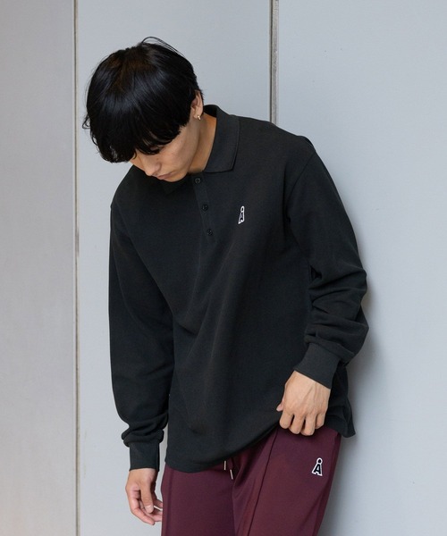 ALAND(エーランド)の「【UNISEX】ALAND/Aロゴワッペンポロ(ポロシャツ・レディース・ブラック/グレー/ホワイト・SMALL/LARGE)」の7枚目の写真