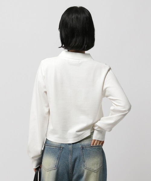 ALAND(エーランド)の「【UNISEX】ALAND/Aロゴワッペンポロ(ポロシャツ・レディース・ブラック/グレー/ホワイト・SMALL/LARGE)」の13枚目の写真