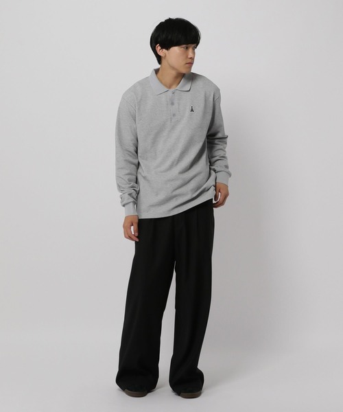 ALAND(エーランド)の「【UNISEX】ALAND/Aロゴワッペンポロ(ポロシャツ・レディース・ブラック/グレー/ホワイト・SMALL/LARGE)」の14枚目の写真