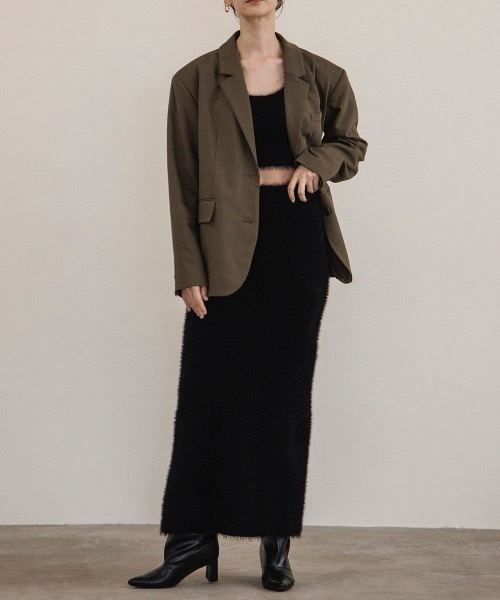 【最終値下げ・新品未使用】tomorrow land アルパカシャギージャケット オーバーサイズド パイピング トラックジャケット MASTERMIND