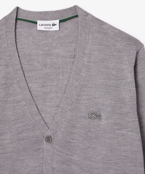 LACOSTE(ラコステ)の「エッセンシャルメリノウールカーディガン(カーディガン/ボレロ・メンズ・ブラック/グレー/ネイビー・4/3/2/5)」の14枚目の写真