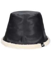 Lee（リー）の「Lee（リー）MOUTON LIKE TULIP HAT/フェイクレザーバケットハット メンズ レディース ユニセックス/PU/合皮（ハット）」