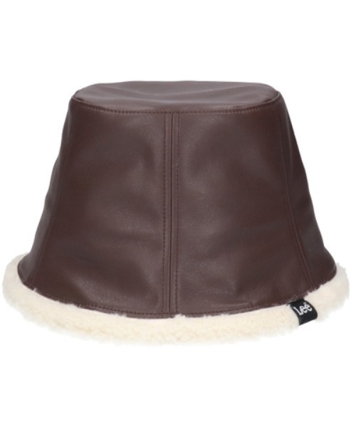 Lee(リー)の「Lee(リー)MOUTON LIKE TULIP HAT/フェイクレザーバケットハット メンズ レディース ユニセックス/PU/合皮(ハット・レディース・ブラック/ブラック×ホワイト/ブラウン/ベージュ・FREE)」の15枚目の写真