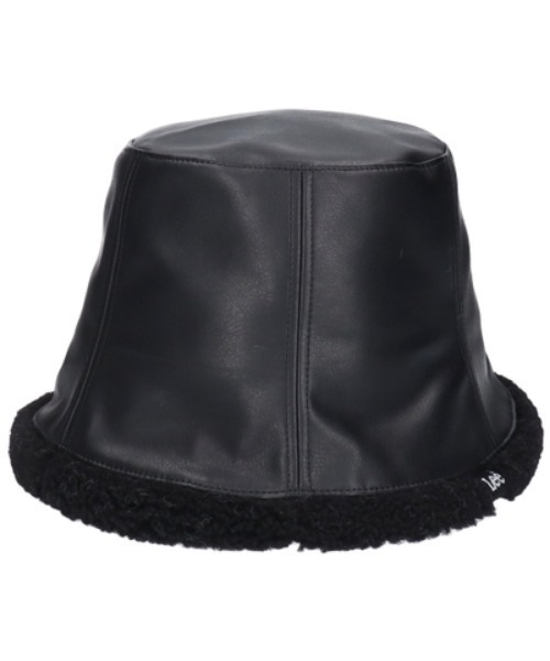 Lee(リー)の「Lee(リー)MOUTON LIKE TULIP HAT/フェイクレザーバケットハット メンズ レディース ユニセックス/PU/合皮(ハット・レディース・ブラック/ブラック×ホワイト/ブラウン/ベージュ・FREE)」の11枚目の写真