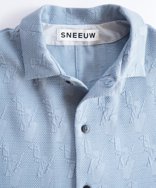 sneeuw（スニュウ）の「カット&フォールドシャツ（シャツ/ブラウス・レディース・アイボリー/サックスブルー・1/3）」の11枚目の写真