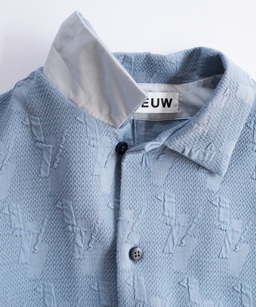 sneeuw（スニュウ）の「カット&フォールドシャツ（シャツ/ブラウス・レディース・アイボリー/サックスブルー・1/3）」の12枚目の写真