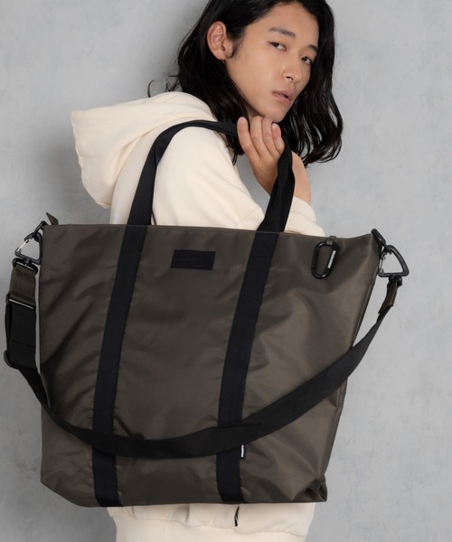 【ADAMPATEK/アダムパテック】firm polyester tote bag / ポリエステルビッグトートバッグ