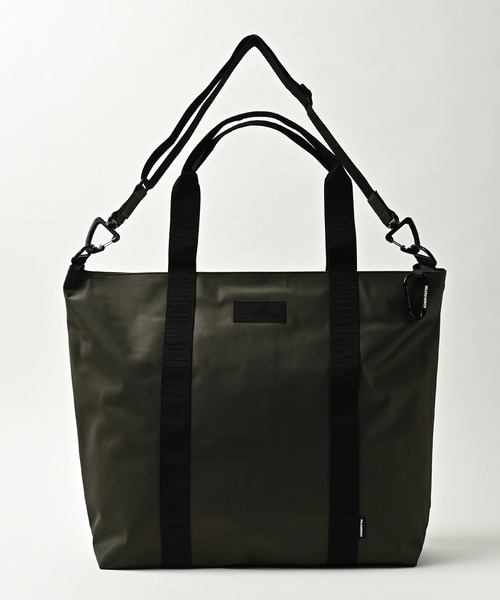 ADAM PATEK(アダムパテック)の「【ADAMPATEK/アダムパテック】firm polyester tote bag / ポリエステルビッグトートバッグ(トートバッグ・メンズ・ブラック/カーキ・F)」の6枚目の写真