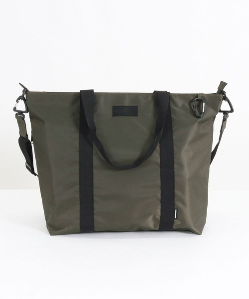 ADAM PATEK(アダムパテック)の「【ADAMPATEK/アダムパテック】firm polyester tote bag / ポリエステルビッグトートバッグ(トートバッグ・メンズ・ブラック/カーキ・F)」の8枚目の写真