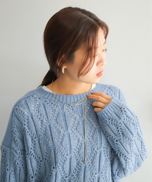 ラインチョーカーラリエット（ネックレス）｜rapiecage（ラピエサージュ）