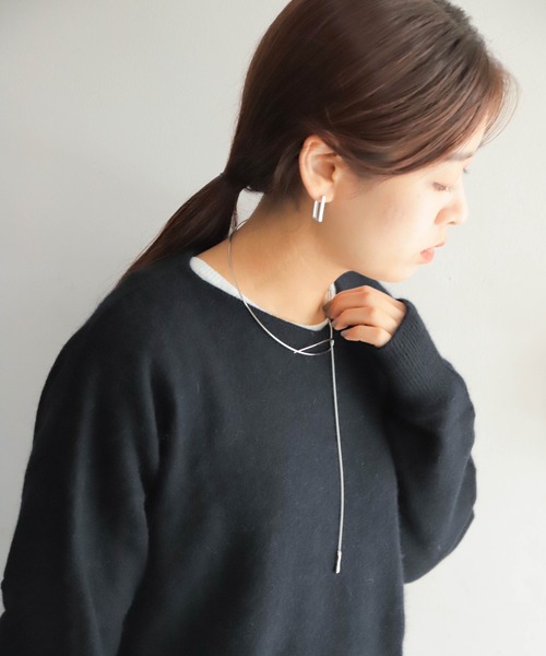 ラインチョーカーラリエット（ネックレス）｜rapiecage（ラピエサージュ）
