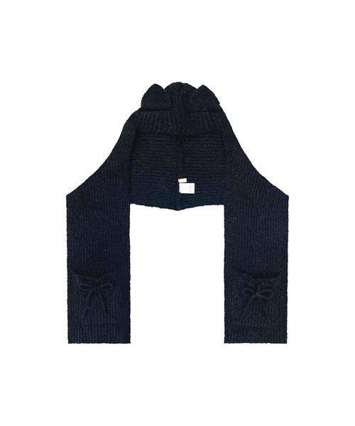 Honey Cinnamon(ハニーシナモン)の「みみ付きマフラー(マフラー・レディース・ブラック/ホワイト系その他/ピンク/ホワイト系その他2・FREE)」の12枚目の写真