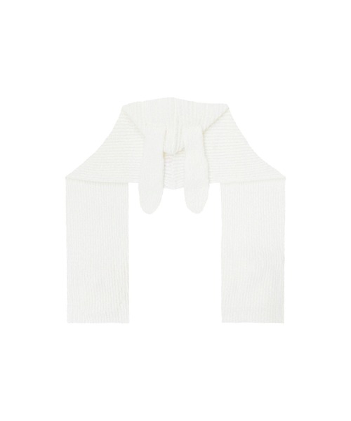 Honey Cinnamon(ハニーシナモン)の「みみ付きマフラー(マフラー・レディース・ブラック/ホワイト系その他/ピンク/ホワイト系その他2・FREE)」の6枚目の写真