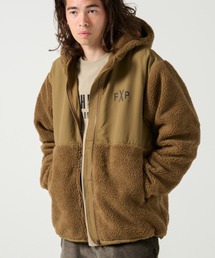 FLASH PACKER（フラッシュパッカー）の「FLASH PACKER フラッシュパッカー/ シープボア フリース フルジップパーカー 裏地付 / XBF-SHEEP（その他アウター）」