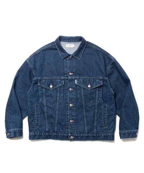 COOTIE PRODUCTIONS（クーティープロダクションズ）の「3rd Type Denim Jacket（デニムジャケット・メンズ・インディゴブルー/スミクロ・SMALL/MEDIUM/LARGE/X-LARGE）」の2枚目の写真