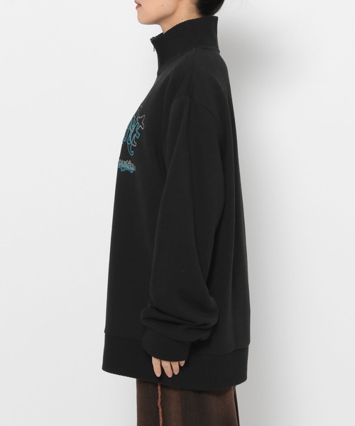 Anui（アニュイ）の「【UNISEX】ループロゴハイネックスウェット（スウェット・レディース・ブラック/杢グレー/ターコイズブルー・MEDIUM）」の5枚目の写真