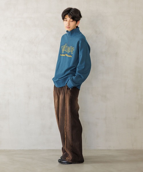 ★ヴィトン ギミック スウェット ジップデザイン ハイネックスウェット トップス ☆ヴィトン ギミック スウェット ジップデザイン ハイネックスウェット