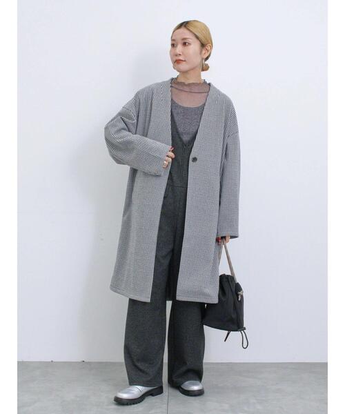 Samansa Mos2 blue（サマンサモスモスブルー）の「ラメチュールハイネックプルオーバー（Tシャツ/カットソー・レディース・キナリ/グレー/チャコールグレー・F）」の17枚目の写真