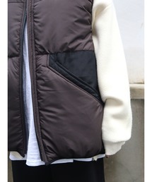 【LA PEAU DE GEM】TECH Padded Vest LA PEAU DE GEM（ラポドゥジェム）の「【LA PEAU DE GEM】TECH Padded