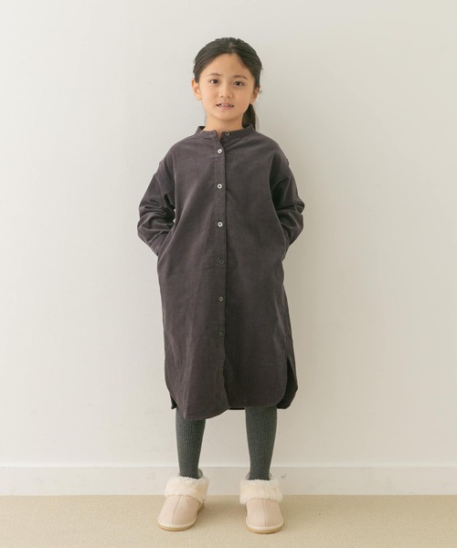 セール】『親子リンク』『UR TECH』コーデュロイシャツワンピース(KIDS