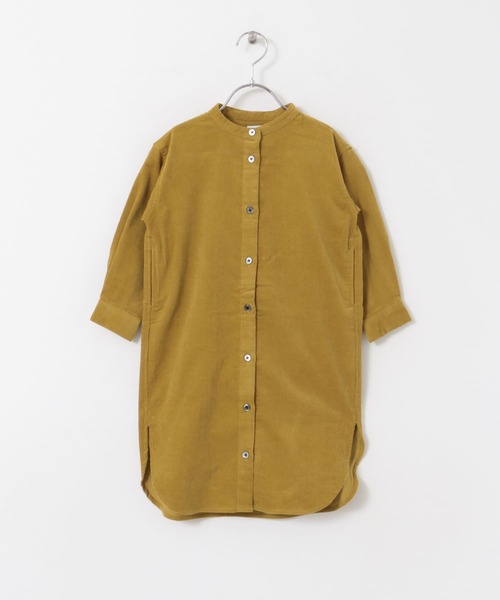 URBAN RESEARCH DOORS（アーバンリサーチドアーズ）の「『親子リンク』『UR TECH』コーデュロイシャツワンピース(KIDS)（ワンピース・キッズ・グレー/マスタード/ベージュ・135/120/105）」の12枚目の写真