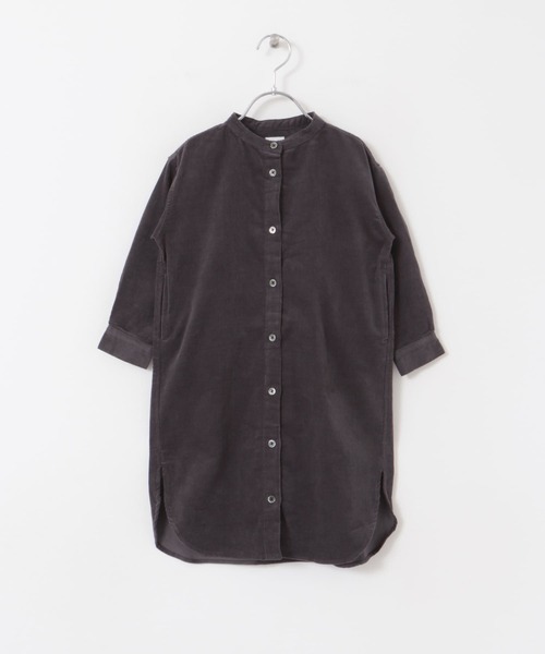 URBAN RESEARCH DOORS（アーバンリサーチドアーズ）の「『親子リンク』『UR TECH』コーデュロイシャツワンピース(KIDS)（ワンピース・キッズ・グレー/マスタード/ベージュ・135/120/105）」の14枚目の写真