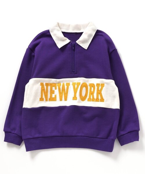 セール】【BREEZE NEW JACK】ハーフジップロゴトレーナー（スウェット