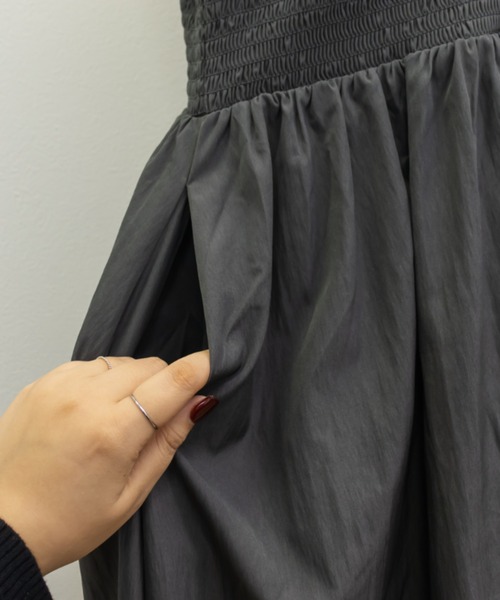 シャーリング切替リボンキャミワンピース（ワンピース）｜CLETTE（クレット）