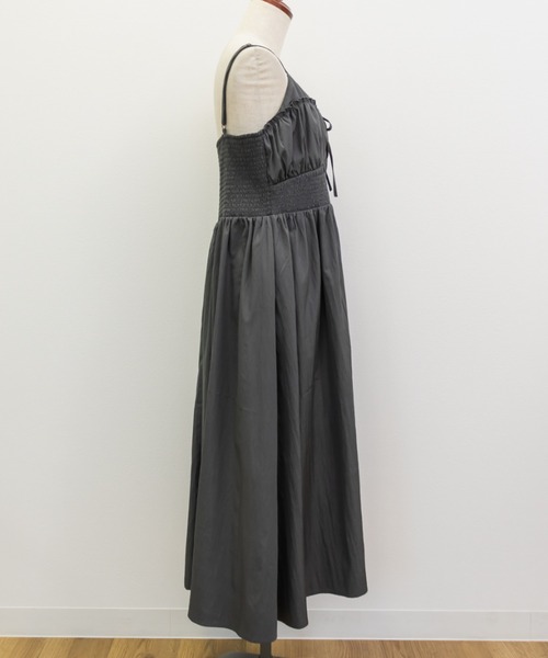 シャーリング切替リボンキャミワンピース（ワンピース）｜CLETTE（クレット）