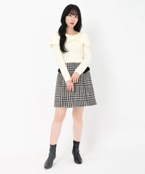 【セール】ﾘﾎﾞﾝﾓﾁｰﾌﾐﾆｽｶｰﾄ（スカート）｜UNIVERVAL MUSE（ユニバーバル ミューズ）