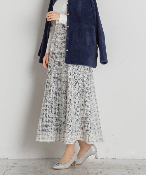 【セール】チェックプリントスカート≪手洗い可能≫（スカート）｜QUEENS COURT（クイーンズコート） 10,780円