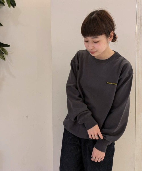 GREEN BOWL（グリーンボウル）の「【日本製】グリーンボウル【GREEN BOWL】裏毛 Heavy Weight C/N Sweat（スウェット・メンズ・オフホワイト/杢グレー/ダークグレー/グリーン/ナチュラル・M/L/S）」の2枚目の写真