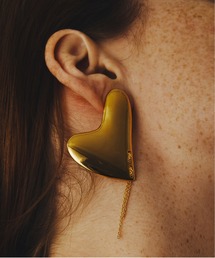 LAPUIS | LAPUIS(ラピュイ)Heart Plate pierced earrings(ピアス（両耳用）)