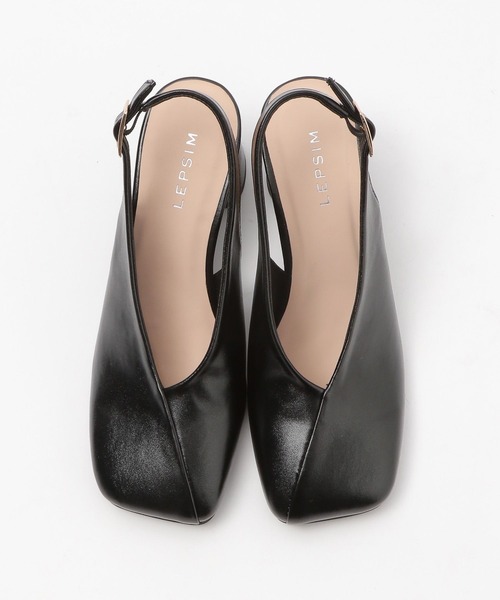 LEPSIM（レプシィム）の「スクエアトゥヒールパンプス　284571（パンプス・レディース・ブラック/ブロンズ・MEDIUM/LARGE）」の3枚目の写真