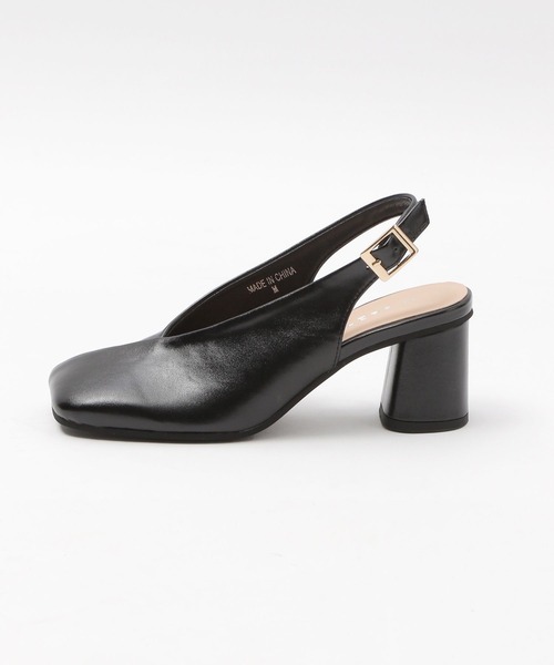 LEPSIM（レプシィム）の「スクエアトゥヒールパンプス　284571（パンプス・レディース・ブラック/ブロンズ・MEDIUM/LARGE）」の4枚目の写真
