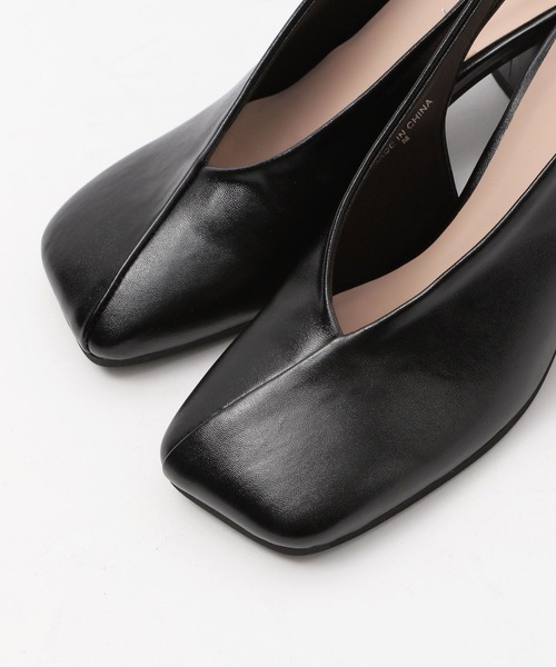 LEPSIM（レプシィム）の「スクエアトゥヒールパンプス　284571（パンプス・レディース・ブラック/ブロンズ・MEDIUM/LARGE）」の8枚目の写真