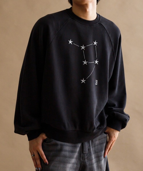 epnok（エプノック）の「【EPNK】Silver star pigment sweat / シルバースターピグメントスウェット（スウェット・メンズ・ボルドー/ブラック・MEDIUM/SMALL/LARGE）」の12枚目の写真