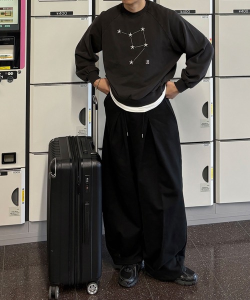 epnok（エプノック）の「【EPNK】Silver star pigment sweat / シルバースターピグメントスウェット（スウェット・メンズ・ボルドー/ブラック・MEDIUM/SMALL/LARGE）」の6枚目の写真